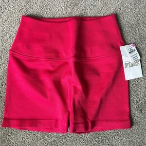 PINK Victoria's Secret X Spiritual Gangster Bright Pink Seamless Shorts